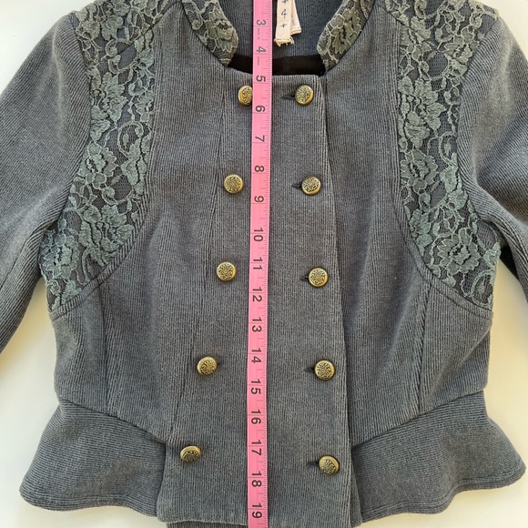 Free People - military style cropped knit jacket - Picture 15 of 15